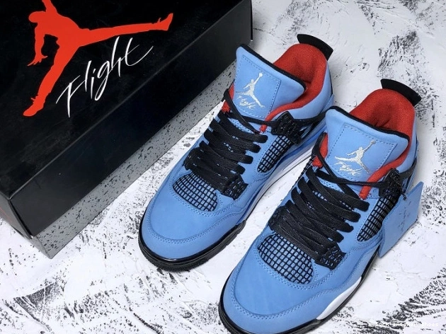 Reps LUCY Air Scott Cactus Jordan 4 Jack Travis x 308497-406 0823